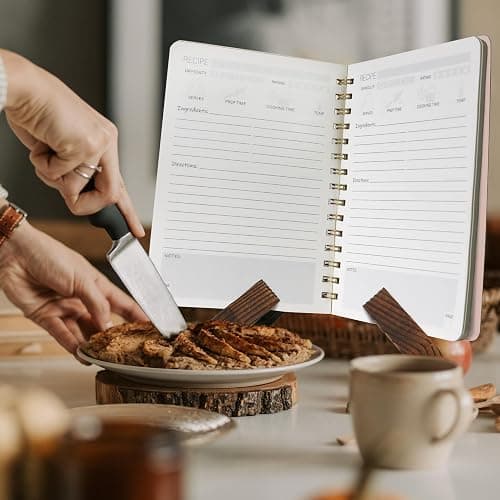 Perfect Blank Recipe Book-Recipe Book to Write in Your Own Recipes,Hardcover Personal Blank Recipe Book, Recipe Notebook Hold 144 Exclusive Formula Recipes (Pink) thumbnail 2