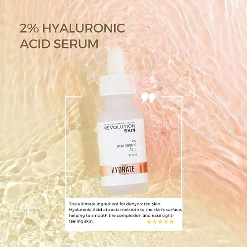 Revolution Beauty London Skincare Hyaluronic Acid Serum, Plumps, Softens and Hydrates Skin, 2% Solution, Lightweight Face Fragrance Free, 30 ml thumbnail 6