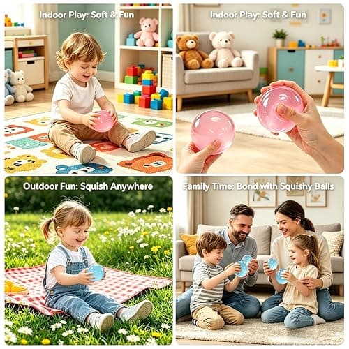 Coconut Oil Squishy,Soft Squishy Coconut Squishy Stress Balls,Slow Rising Stress Relief Toy,Funny Stress Balls for Anxiety Relief & Sensory Calm（Pink） thumbnail 5