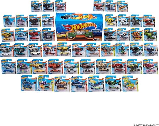 Hot Wheels Toy Cars & Trucks, 50-Pack of 1:64 Scale Vehicles, Individually Packaged (Styles May Vary) (Amazon Exclusive) thumbnail 6