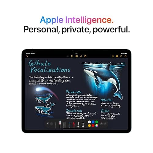 Apple iPad Air 13-inch with M3 chip Built for Apple Intelligence, Liquid Retina Display, 128GB, 12MP Front/Back Camera, Wi-Fi 6E + 5G Cellular, Touch ID, All-Day Battery Life — Purple thumbnail 3