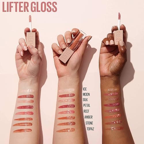 Maybelline Lifter Gloss, Hydrating Lip Gloss with Hyaluronic Acid, Creates Fuller-Looking, Shiny, Moisturised and Plumped Lips. Non-sticky, 005 Petal (Pink) thumbnail 4