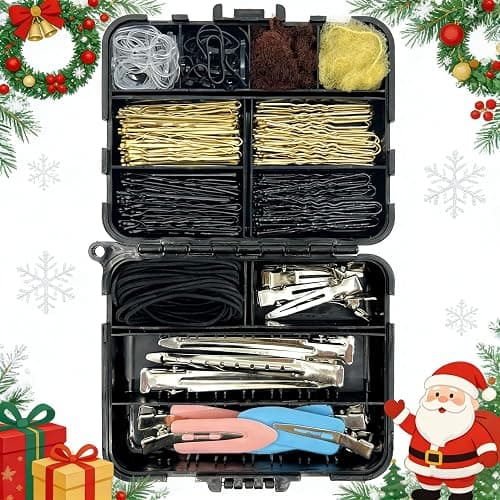 B1jounie YA Hair Accessories Kit, 160Pcs Hair Clips for Women Girls Dance Ballet Cheerleading Travel with Storage Box - Image 1