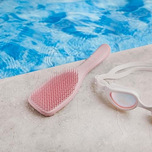Tangle Teezer Ultimate Detangler Hairbrush - For Wet & Dry Hair - Detangling Brush for All Hair Types - Two-Tiered Teeth Reduce Breakage & Eliminate Knots - Millennial Pink thumbnail 5