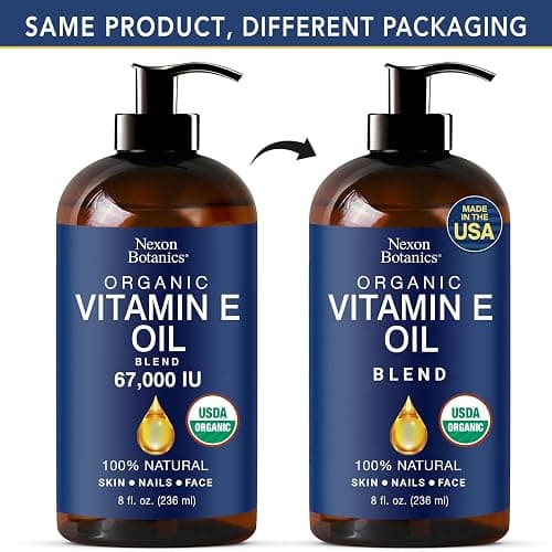 Organic Vitamin E Oil Blend 8 fl oz - Made from Pure, Natural Oils for Skin, Scars & Face - Aceite de Vitamina E - Nexon Botanics thumbnail 4