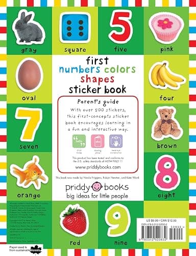 First Numbers, Colors, Shapes (First 100) - Paperback thumbnail 2