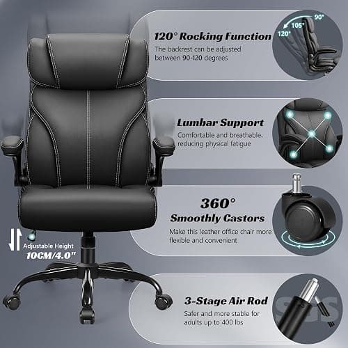 Black office chair thumbnail 4