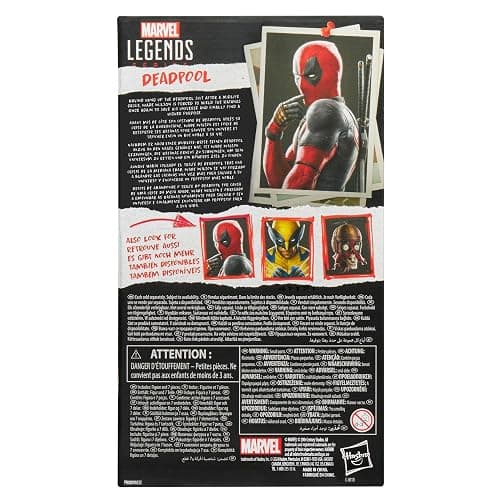 Marvel Legends Series Deadpool, Deadpool & Wolverine Collectible 6 Inch Action Figure for Adults Ages 14 and Up thumbnail 10