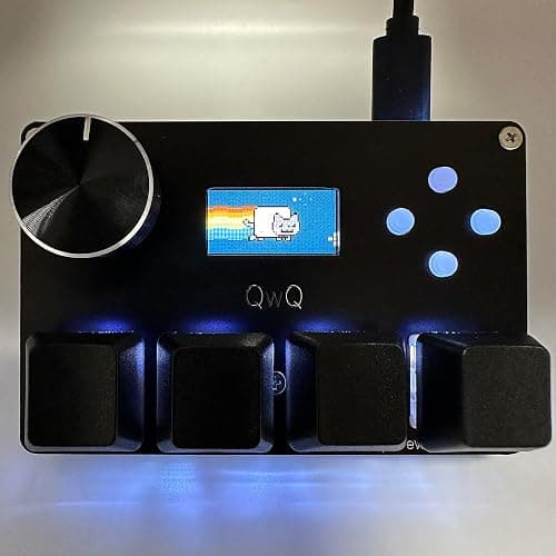 BTXETUEL SayoDevice O3C++ OSU Keyboard Rapid Trigger Hall Switches Magnetic Linear Switches Keyboard with Knob and Screen,Copy Paste,Shotcut,Macro Hotswap Mini Keypad (Black) thumbnail 9