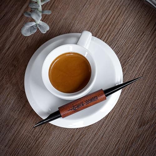 MHW-3BOMBER Latte Art Pen for Barista, Rosewood Coffee Art Pen for Latte, Cappuccino, Macchiato, Espresso Art Tool Barista Gift, CN5400R thumbnail 7