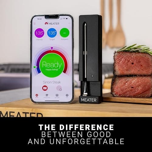 MEATER SE: Smart Bluetooth Meat Thermometer | Long-Range Wireless Probe for Oven, Grilling, Smoking, BBQ & Air Fryer | Dual Sensors & Guided Cook System | Black Charger thumbnail 8