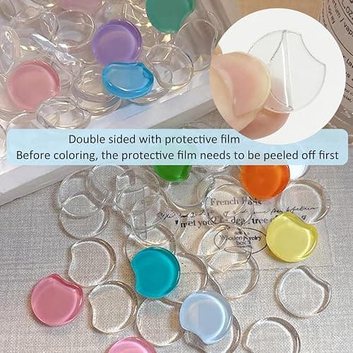 3PCS Nail Polish Swatches Display Boards with 80 Pcs Dots Round, Acrylic Nail Color Swatches, Transparent Sample Display Stand with Adhesive Sticker for Salon Nails Art Practice (Transparent) thumbnail 6