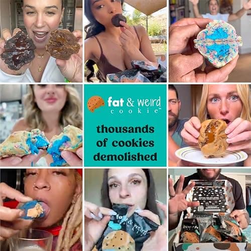 Fat & Weird Lil’ Weirdo Pack – 9 Count Assorted Stuffed Cookies, 2.5 oz Each, Individually Sealed Gourmet Soft Chewy Cookies for Snack Packs, Gifts, Care Packages, Cookie Lovers thumbnail 8