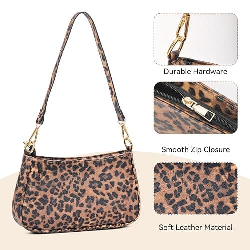 NEBIL Shoulder Bag for Women Small Classic Purses Vegan Leather Clutch Tote HandBags thumbnail 6