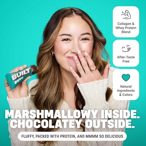 Built Bar, Puff Protein Bars, Cookie Dough Chunk Puff, 15g Protein Snacks, On-The-Go Bars, Only 160 Calories, 8g Sugar, Collagen, Not Gluten Free, 12 Count thumbnail 5