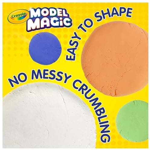 Crayola Model Magic White, 4-Pack (8 oz Each) – Air-Dry Modeling Clay Alternative for Kids, Christmas Gifts for Grandkids & Toddlers, Reusable Sculpting Material thumbnail 4