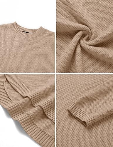 MEROKEETY Fall Long Sweaters for Women 2026 Trendy Long Sleeve Cute Knit Outfits Loose Fit Crewneck Work Casual Pullover thumbnail 6