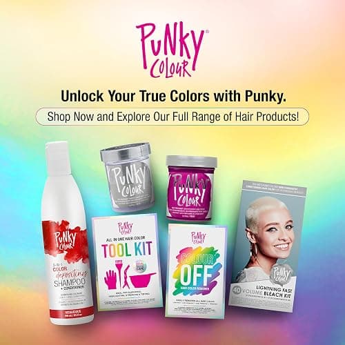 Punky Colour Off Hair Color Remover Kit - Hair Dye Remover, Safely Removes Semi Permanent Dye, and Permanent Colors, Color Removers for Dyed Hairs thumbnail 6