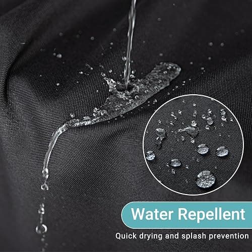 Jolilight 36x72 Black Linen Shower Curtain, Heavy Duty Cloth Bath Curtain Set with 12 Plastic Hooks Simple Hotel Spa Quality Luxury Shower Curtain for Bathroom, Water Repellent, 36Wx72L thumbnail 4