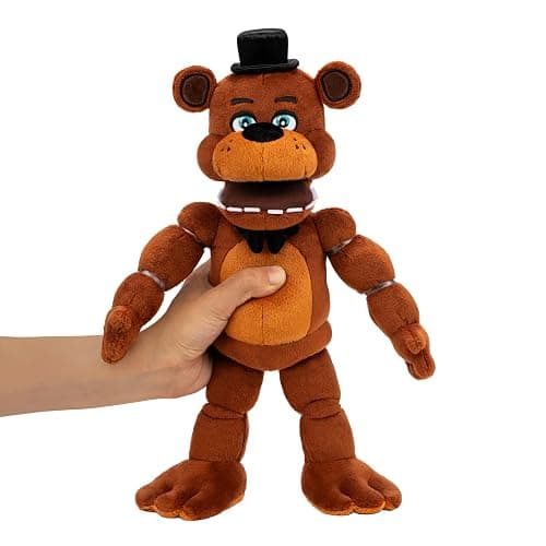 Five Nights at Freddy’s 14” Poseable Sound Freddy Fazbear Plush - 5 Sounds, 1 Song Clip, and Glow-in-The-Dark Eyes - Ages 8+ thumbnail 4