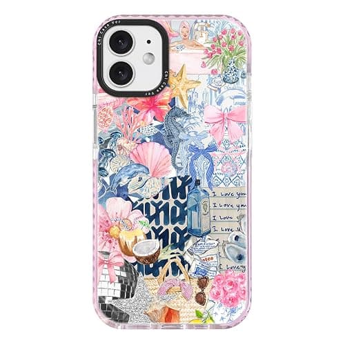 ChiCaseVer for iPhone 11 Case, Coastal Romantic Y2K Design with Military-Grade Drop Protection, Romantic Ocean Theme Ocean Theme TPU Cover with 1.5mm Camera Protection for Women Girls - Image 1