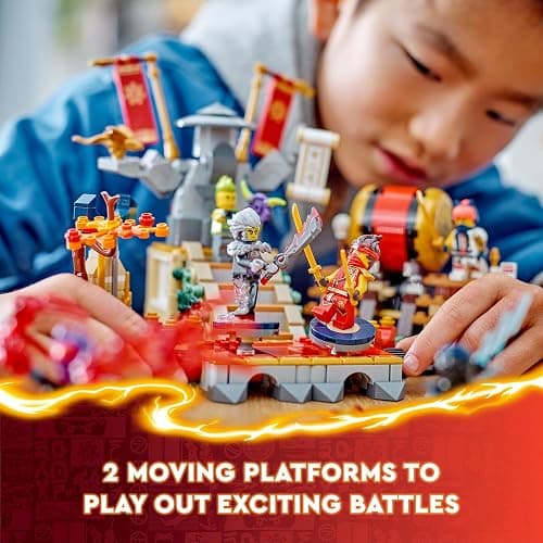 LEGO NINJAGO Tournament Battle Arena Playset with 6 Minifigures, Action Toy for Kids, Ninja Toy Building Set, Birthday Gift Idea for Boys and Girls Aged 7 and Up, 71818 thumbnail 2