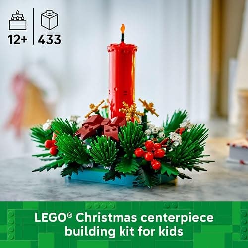 LEGO Christmas Table Decoration Building Toy for Kids - Brick-Built Holiday Centerpiece & Festive Room Decor - Christmas Craft for Girls & Boys, Ages 12+ - Gift Idea for Families - 40743 thumbnail 2