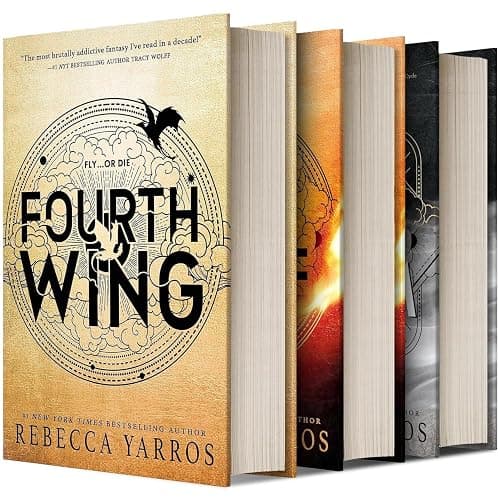 The Empyrean Series, 3 Books Collection Set, Fourth Wing, Iron Flame, Onyx Storm, by Rebecca Yarros - Image 1