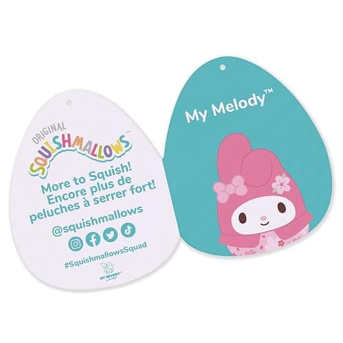 Squishmallows Original Sanrio 14-Inch My Melody Floral Print Plush - Medium-Sized Ultrasoft Official Jazwares Plush thumbnail 6