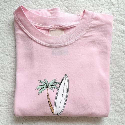 Oversized Graphic Shirt for Teens Girl Y2K Ocean Floral Short Sleeve Baggy Tee Shirts Vintage Aesthetic Coastal Tops thumbnail 3