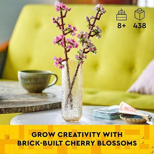 LEGO Cherry Blossom Building Toy for Kids, Girls & Boys, Ages 8+ - Artificial Cherry Blossom Decor for Home & Display - Creative Gift Idea for Plant & Flower Lovers - 40725 thumbnail 2