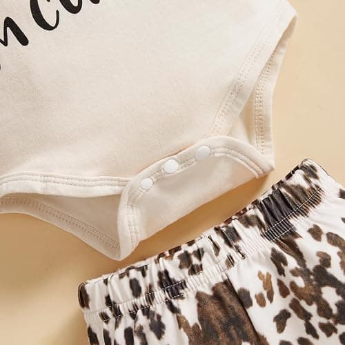 TheFound Infant Baby Girl Clothes Newborn Ruffle Long Sleeve Ribbed Romper Print Bell Bottom Toddler Baby Fall Winter Outfit thumbnail 7