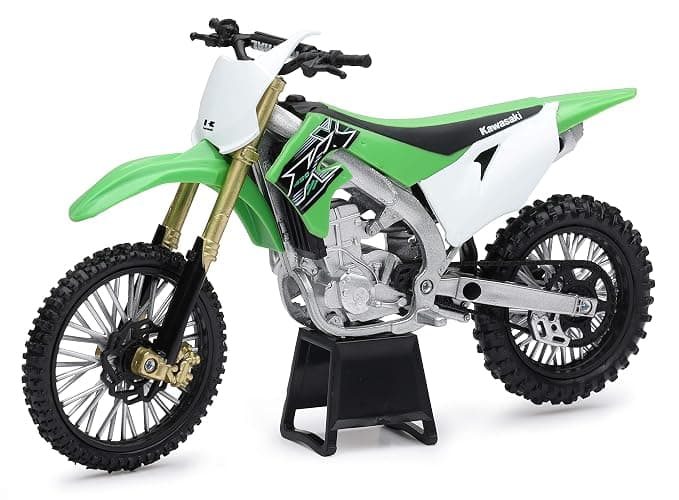 New-Ray Kawasaki KX 450F Green 1/12 Diecast Motorcycle - Image 1