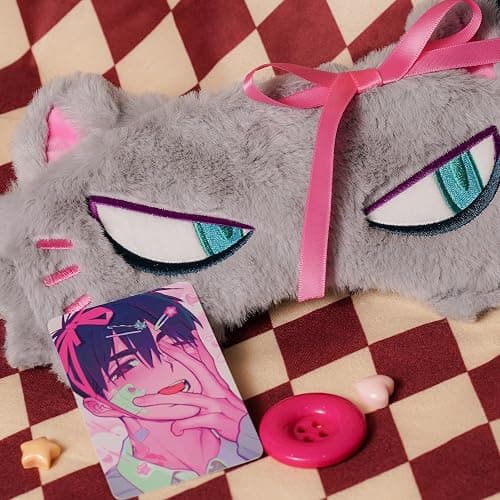 Alien Stage Passion Love Series Plush Eye Mask, Official Anime ALNST 3rd Anniversary Merch Cosplay Costume thumbnail 5