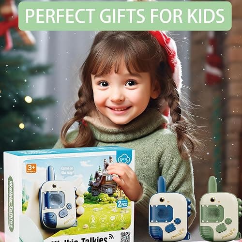 Dino Walkie Talkies for Kids,Dinosaur Toys for Kids 3-5-7,Toddler Kids Toys 2 Pack Birthday Gifts for 3 4 5 6 7 8 9 Year Old Boy Girls Toy for 3-12 Boys Outdoor Game,Easter Christmas Stocking Stuffers thumbnail 7