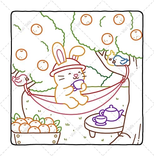 Little Moments: Color By Line Coloring Book thumbnail 9