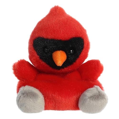 Aurora® Festive Palm Pals™ Louis Cardinal Stuffed Animal - Fun Collectible Plush for Kids and Adult Collectors - Perfect for Decorating Rooms and Birthday Gifts - Red 5 Inches - Image 1