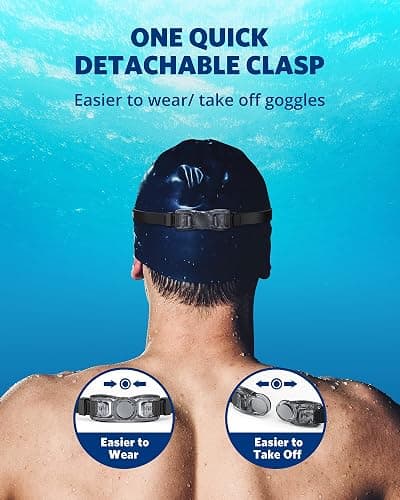 Aegend Swim Goggles, 2 Pack Swimming Goggles No Leaking Adult Men Women Youth thumbnail 7