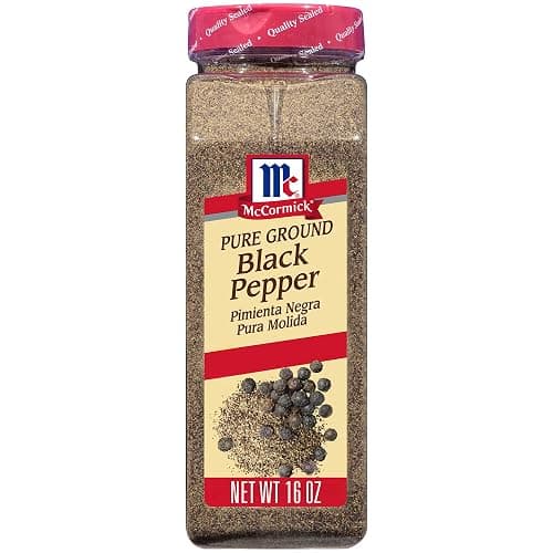 McCormick Black Pepper, Pure Ground, Non GMO, Hand-Harvested, Enjoy Distinctive Pepper Flavor While Cooking & Tableside, 16 oz - Image 1