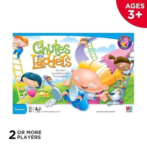 Hasbro Gaming Chutes and Ladders Board Game | 2 to 4 Players | Preschool Classroom Games | Kids Ages 3+ (Amazon Exclusive) thumbnail 4