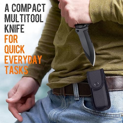Gifts for Men Him Dad, Pocket Multitool Knife, Christmas Stocking Stuffers for Men, Anniversary Birthday Gifts for Husband, Boyfriend, Guy, Groomsmen, Fathers Day, Gadget for Hiking, Camping, Outdoor thumbnail 6