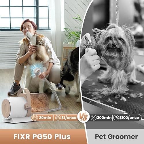Dog Grooming Vacuum, Pet Grooming Kit, Dog Clipper Nail Trimmer Grinder, 2.5L Dust Cup 7 Grooming Tools 11000Pa Dog Vacuum for Shedding Grooming, Pet Grooming Vacuum for Dogs, Home Cleaning, PG50 Plus thumbnail 7