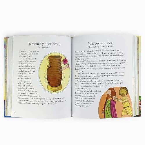 365 Historias de la Biblia y Oraciones / 365 Bible and Prayers Padded Treasury Guilded (Spanish Language), Ages 3-8 (en español) (Little Sunbeams) (Spanish Edition) thumbnail 4