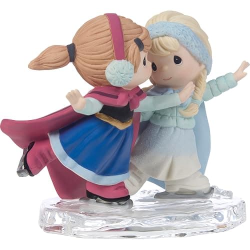 Precious Moments Anna & Elsa Figurine | Disney Frozen Anna/Elsa Sisters are Forever Bisque Porcelain Figurine |Frozen Décor & Gifts | Disney Décor thumbnail 4