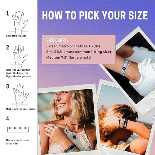 Hang Loose Bands - Coastal Bracelet for Men, Women & Teens - Comfy Tribal Print and Boho - Coastal Style Reversible Wristband thumbnail 8