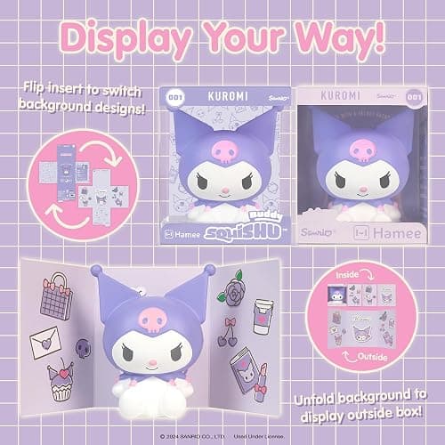 Hamee SquiSHU Buddy Hello Kitty and Friends Kuromi, Cute Birthday Gift, Official Merchandise, Toys for Kids & Adult, Model Jumbo Squishy for Collectors thumbnail 7