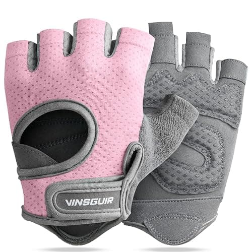 VINSGUIR Workout Gloves for Women and Men, Breathable Weight Lifting Gloves for Gym Exercise, Fitness, Training, and Cycling, with Excellent Grip and Cushion Pads - Image 1