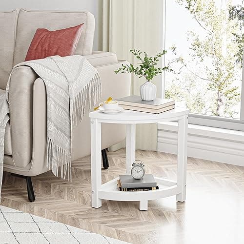 ONSGLM Shower Stool for Inside Shower, Corner Shower Bench Seat, HDPE Waterproof Shower Stool for Shaving Legs with Baffle Storage Shelf, Shower Seat/Foot Rest for Bathroom, Indoor/Outdoor Use, White - White thumbnail 5