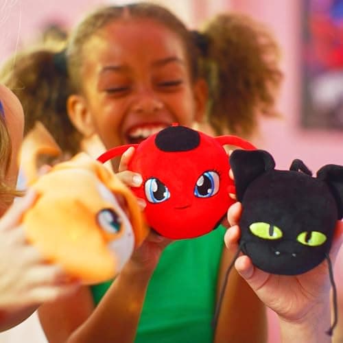 Miraculous MiraBall Surprises Ladybug - Blind Capsule Toy with Expandable Memory Foam Plush & Stickers - Fun Mystery Plush Ball for Kids Collecting, Party Favors - Full Set - All 22 thumbnail 2