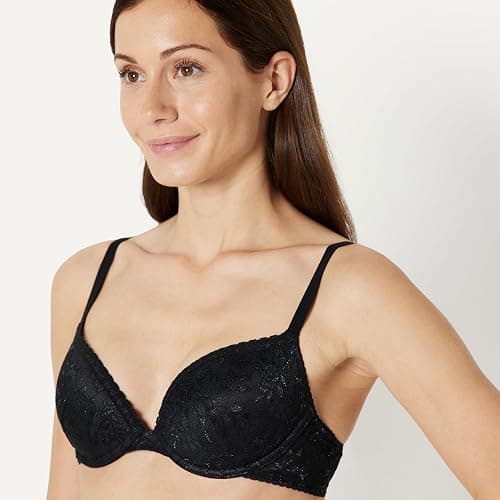 Amazon Essentials Women's Padded Underwire Lace Push-Up Bra, Pack of 2 thumbnail 4